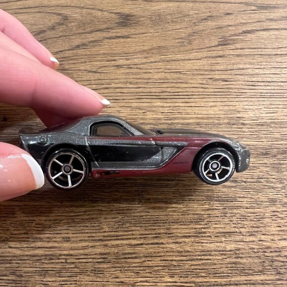 Hot Wheels 2005 Dodge Viper Charcoal Gray Red 1/64 scale Mattel - Picture 5 of 6